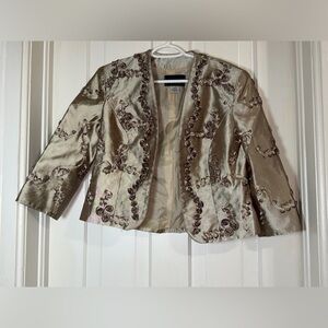 Womens Alex Evenings size 10 Elegant Embroidered Women's blazer, jacket cover up